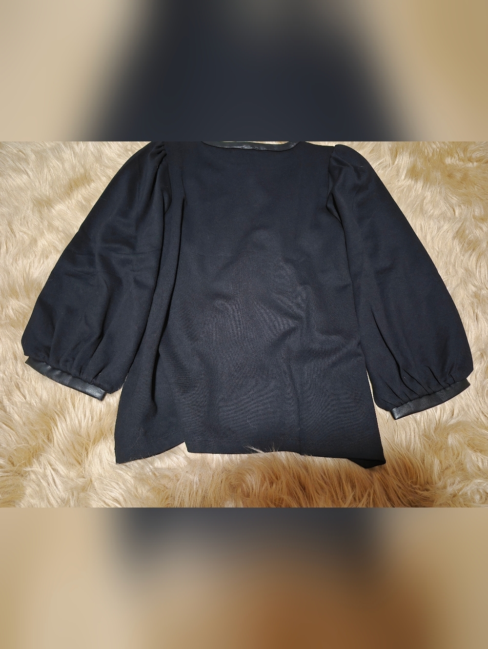 Anne Klein 3/4 Blouson-style Sleeve Top Blouse - Picture 2 of 10